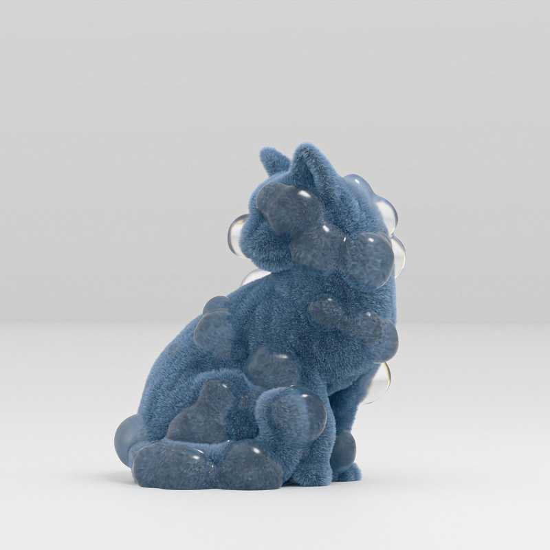 ART PRIME 15000-2605：Cat in Bubbles03